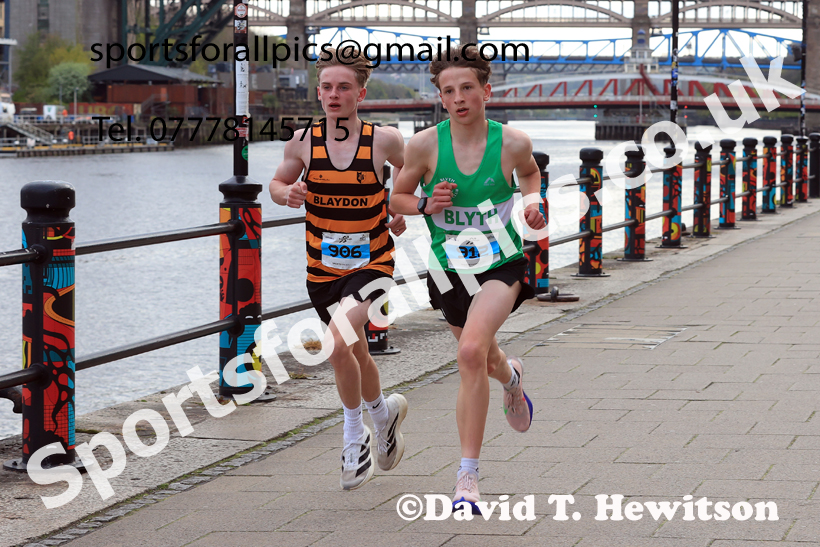 Junior 3k, 2026 Quayside 5k and Junior 3k, Newcastle/Gateshead. Photo: David T. Hewitson/Sports for All Pics